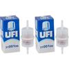 UFI Filters, Filtro Benzina 31.001.00, Filtro Carburante per Ricambio, Adatto a Auto, Applicabile su Diversi Modelli Aixam, Alfa Romeo, Citroen, Fiat, Lancia, Ligier, Peugeot, SAAB e Seat