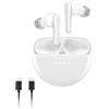 Belkin SoundForm Rhythm ANC Auricolari Bluetooth True Wireless con Cancellazione Attiva del Rumore, Microfono, Ricarica USB-C, Autonomia 28 Ore, IPX5, Auricolari per iPhone, Galaxy, Pixel ecc, Bianco