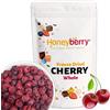 Honeyberry Amarena Liofilizzata Intera 100g - Ciliegie Acide Disidratate - Frutta Liofilizzata e Disidratata - Ciliegie Liofilizzate Secche - Amarena Disidratata per Dolci, Decorazioni, Dessert e Cocktail