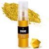 DecorRom Glitter Commestibili - 10g Glitter Commestibile in Flacone Spray, Polvere Metallizzata Alimentare Food Coloring per Decorazioni Torte, Bevande, Fondant, Caramelle, Cioccolatini, Panna (Oro)