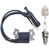 Adefol Bobina di Accensione per Honda GX200 GX160 GX140 GX120 serie, ADEFOL Modulo di Accensione & Filtro del Carburante & Candela Pezzi di Ricambio Accessorio del Motore