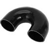 A ABSOPRO 1 Pz Tubo In Silicone Nero Per Auto 90mm 70mm 180 Gradi | Spessore 5mm Temperatura Da -60℃ A 300℃ Pressione 1Mpa Adatto Per Liquido Raffreddamento Olio Motore Tessuto Intrecciato