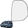 Ruolin Vetro Specchietto Retrovisore Destro, Vetro Specchio Retrovisore Esterno Auto Compatibile con Citroen Berlingo 2008-2013, Compatibile con Peugeot Partner 2008-2013