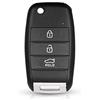 kuyuansu Guscio chiave auto per KIA K2 K5 Sorento Soul Carens Sportage | Custodia Chiave Pieghevole Ricambio