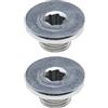 The Lord of the Tools 2 tappi per scarico del motore in metallo, olio per scarico, olii per scarichi, M14 x 1,5, 90502556, compatibile con Vauxhall Astra Agila Corsa Vectra Zafira Buick Excelle Regal