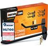 Upgrade4cars Supporto Pneumatici da Parete Garage per 8 Cerchi Accessori | Con Viti & Tasselli | Accessorio pratico per il veicolo | Facile da usare e da riporre | Estate & Inverno