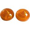 ACC Parts Set Lenti Frecce Posteriori - 2 Pezzi Lenti Indicatore di Direzione Ambra, Compatibile con Land Rover Defender 90/110 (1994-2006), Series 2 & 3 e Mini (1986-1996) - OEM CDU3374 / 589285