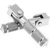 Windance Pedali M8 da 8 mm per passeggero, pieghevoli a 90 gradi, antiscivolo, per moto, scooter, bici elettrica (argentato)