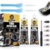 ROFPM 2PCS Mastice per Riparazione Pneumatici, Adesivi per Pneumatici, Colore Nero, Extra Forte, Impermeabile, Colla Vulcanizzante per Pneumatici, Gomma Riparazione Pneumatici Auto, Bicicletta, Moto