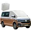 Feithmonic Copertura Parabrezza Auto Adatte per VW T6, Parasole per Parabrezza Anteriore Esterno, Anti UV Protezione Solare, Tende Termica per Volkswagen Transporter Camper, con Sacchetto Portaoggetti