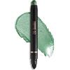 Erinde Ombretto Stick Verde Shimmer, Finitura Metallica e Perlata, Impermeabile e a Prova di Sbavature, Tenuta fino a 8 Ore, Alta Pigmentazione, Texture Cremosa e Setosa, con Pennello, Vegana #10