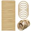 ELNX 100 Elastici per Capelli | 2 mm Elasterini per Capelli | Mini Elastici Morbidi Senza Metallo per Donne, Ragazze e Bambini (Beige)