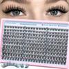 Obeyalash Ciglia Finte Ciuffetti Lash Cluster Naturali Extension Ciglia-29 | Lashes Effetto Wispy, 240 Ciuffetti Ciglia Finte con Lunghezze 8 10 12 14mm, Lash Extension Fai da Te per Look Naturale