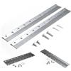 Picture Hang Solutions Gancio per tacchetti francesi, resistente, 25,4 cm, confezione da 2, per | Clip a Z in alluminio resistente, staffe per montaggio a parete, lavagne, testiere, finitura argento