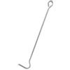 FIREFIX Ganci per piastre e fuoco, con occhiello rotondo, larghezza 80 mm, lunghezza 475 mm, in acciaio non verniciato