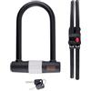 BLACK+DECKER Lucchetto a leva - Lucchetto per bicicletta/scooter/moto - Ø 14 x 25 cm - 3 chiavi di ricambio