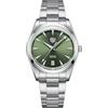 TAYSHILEY Orologio da uomo automatico NH35A in acciaio inossidabile meccanico 100 m impermeabile orologio da polso per uomo, quadrante in zaffiro, data automatica