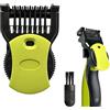 YAMIQUI 14 in 1 Testine di Ricambio per Rasoio Adatto a OneBlade Pettine Regolabile | 0,4-10 mm Accessorio Compatibile con QP2520 QP25XX,QP26XX,PRO QP65XX,QP66XX: Perfetto Rasare Tagliare Viso e Corpo