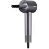 Zephir, Asciugacapelli Ultrasonico Brushless, Phon Professionale 1800W, Tecnologia Ionica, Display LED a Colori, Filtro Magnetico Autopulente, Motore BLDC 110000 RPM, Grigio Metallizzato