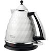 De'Longhi KBJ3001.W Brillante sfaccettato Jug Kettle, 3 Kilowatt - Bianco