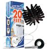 SP HOME GOODS Kit di pulizia per sfiato dell'asciugatrice, innovativo strumento per rimuovere pelucchi riutilizzabile in nylon resistente, spazzola flessibile per lanugine con attacco per trapano per una pulizia