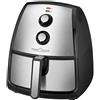 Profi Cook Proficook-FR 1115 H in Acciaio Inox di Aria Calda della Friggitrice 3,5 L capacità, Termostato Regolabile, Timer, 1500 W, Schwarz/edelstahl