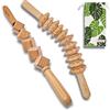 Thermikoa Kit in legno per massaggi corpo con rullo anticellulite curvo e rullo a cubi per la mobilitazione del grasso profondo - Massaggiatori in legno-legno massaggi kit