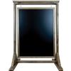 Excello Global Products Lavagna rustica fatta a mano: pannello in legno dal design unico con display biadesivo. Alternativa a pannelli a A e pannelli sandwich. Utilizzare gesso o pennarelli a