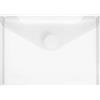 FolderSys-Busta porta tamao (A6 orizzontale, formato A4, PP, colore trasparente trasparente