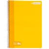 RAYLU PAPER - Quaderno con copertina rigida con spirale, 80 fogli da 70 g, quaderni dai colori vivaci, quaderni per scuola, ufficio, appunti e studio (giallo, griglia da 4 mm)