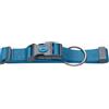 HUNTER collare per cane LONDON VARIO PLUS in nylon, regolabile, con scarico trazione, chiusura di sicurezza, resistente, leggero, asciugatura rapida, colore: azzurro, taglia L-XL