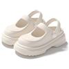 POPOTI Sandali Flipper, Sandali Estive Donna Sandali Zeppa Mare Spiaggia e Piscina Estate Infradito da Flip Flop Scarpe (Bianco, Adulto, Donna, 38, Numero, Sistema Taglie Calzature EU, Stretta)