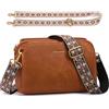 LOVEVOOK Borsa a tracolla da donna, piccola borsa a tracolla media, marrone, 30 x 20 x 10 cm (mit 2 Gurten), Contemporaneo