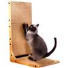 ZQEJEFD Tiragraffi per Gatti, Tiragraffi Verticale a Forma di L Alto 70 cm, Tiragraffi Gatto Grande con Palla Giocattolo, Tira Graffi Verticale Protezione per Divano e Parete, Taglia Grande