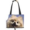 DCEHGEW cute pomeranian Prints Small Dog Carrier Bag, Portable Cat Carrier Handbag, Folding Pet Carrier Bag, Personalizzato Pattern Design
