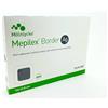 Mepilex Border Ag 10x12,5 cm (Confezione da 5) - Medicazione Antimicrobica in Schiuma con Argento e Tecnologia Safetac - Per Ferite Infette o a Rischio Infezione