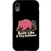 Wombat Burrowing Wildlife Animal Lover Custodia per iPhone XR Costruito come un piccolo bulldozer Wombat Forza