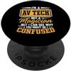 AV Tech Magician Can See Confused Magic Sono un tecnico AV non un mago, ma posso capire perché potresti essere PopSockets PopGrip Adesivo