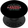 Sassy Retro Floral Women Empowerment Quo Retro Argue Con Uomini Floreale Sassy Donne Citazione PopSockets PopGrip Adesivo