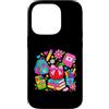 Happy Pencil Club Custodia per iPhone 14 Pro Cute Back to School Apple Zaino Matita Libri Forniture