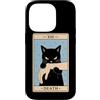 Death Tarot Card Black Cat Witchy Hallow Custodia per iPhone 14 Pro Tarocchi Gatto Nero Morte Strega Gatto