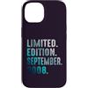 Birthday Gift Limited Edition September Custodia per iPhone 14 Edizione Limitata Settembre 2008 Retro Vintage 2008