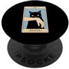 Death Tarot Card Black Cat Witchy Hallow Tarocchi Gatto Nero Morte Strega Gatto PopSockets PopGrip Adesivo