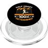Half Marathon Designs for Marathoner Half Crazy 13.1 100% Determinato Amore Running Mezza Maratona PopSockets PopGrip per MagSafe
