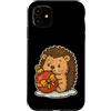 hedgehog ornament cute winter christmas Custodia per iPhone 11 Riccio con ornamento
