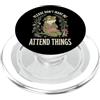 Introverso Ansia Sociale Antisociale Tim Please Don't Make Me Attend Things Pantofolaio PopSockets PopGrip per MagSafe