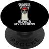 For Hiker With Humor Sarcastic Humorous Divertente detto: arrampicandoti, dici alpaca, la mia imbracatura PopSockets PopGrip Adesivo