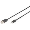 Digitus CABLE USB A USB TYPE-C 2.0 1M NEGRO