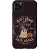 Cute Ghost Halloween Custodia per iPhone 11 Pro Max Divertente Halloween Ghost Feelings Zucca Citazione