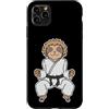 Karate martial arts animal sport cute be Custodia per iPhone 11 Pro Max Bradipo fa Karate